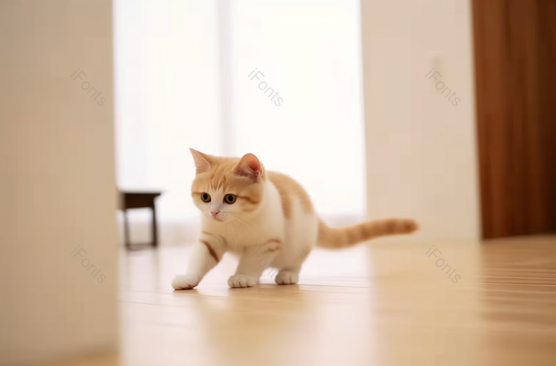 小猫好奇的看着室内萌宠摄影,高清,摄影图,摄影图片,图片大全,摄影图免费下载